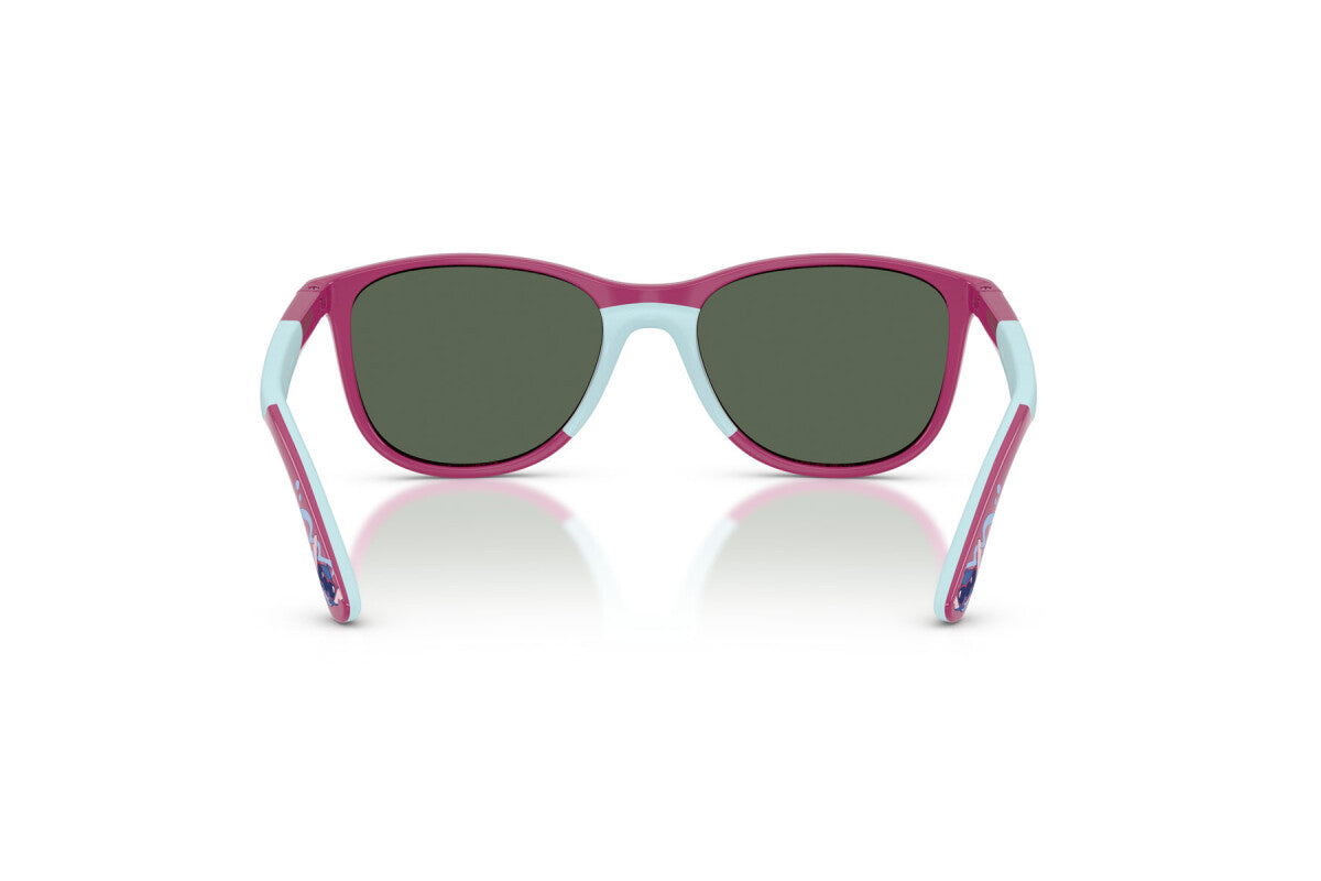 OCCHIALE DA SOLE BAMBINO UNISEX RAY-BAN JUNIOR RJ 9077S - 719271 FUCSIA/AZZURRO GOMMA - TAGLIA 49