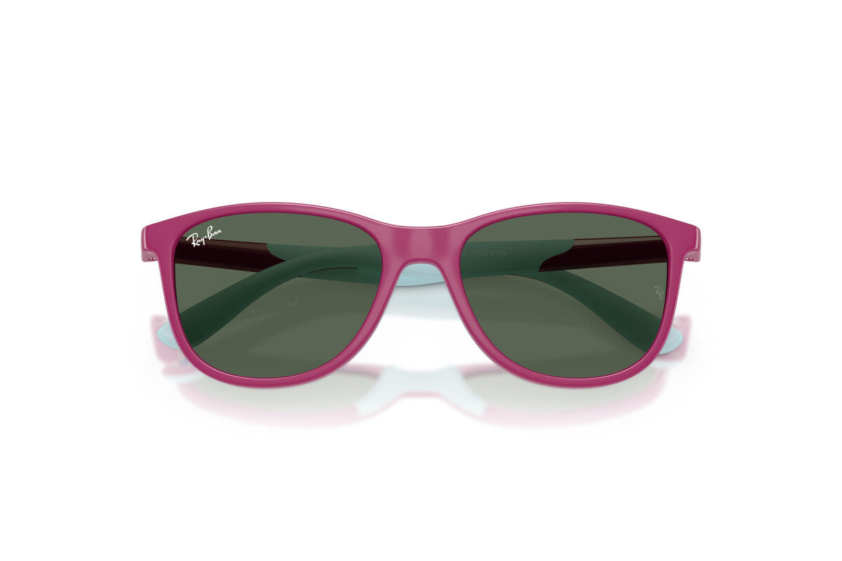 OCCHIALE DA SOLE BAMBINO UNISEX RAY-BAN JUNIOR RJ 9077S - 719271 FUCSIA/AZZURRO GOMMA - TAGLIA 49