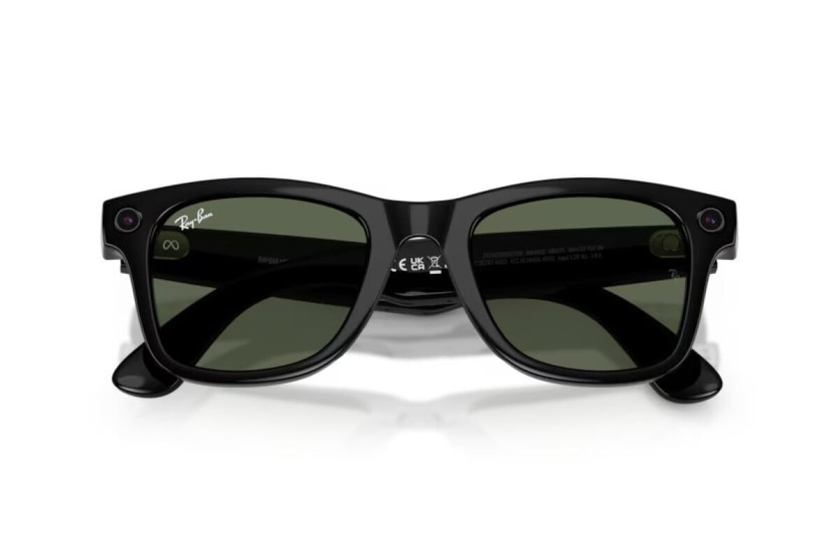 OCCHIALE DA SOLE UNISEX RAY-BAN RW 4012 - 601/71 META AI GLASSES WAYFARER - TAGLIA 50