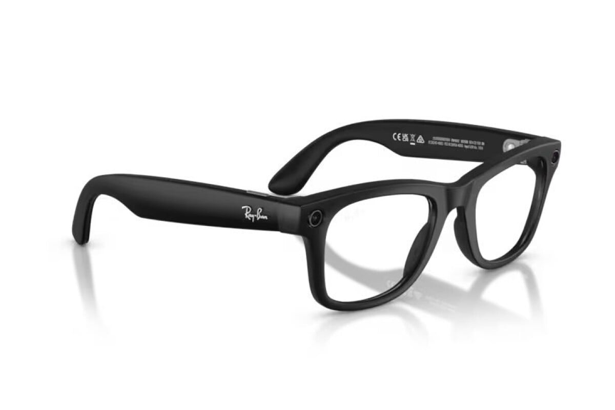 OCCHIALE DA SOLE UNISEX RAY-BAN RW 4012 - 601SSB META AI GLASSES WAYFARER - TAGLIA 53