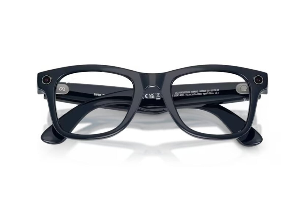 OCCHIALE DA SOLE UNISEX RAY-BAN RW 4012 - 6628MF META AI GLASSES WAYFARER - TAGLIA 50