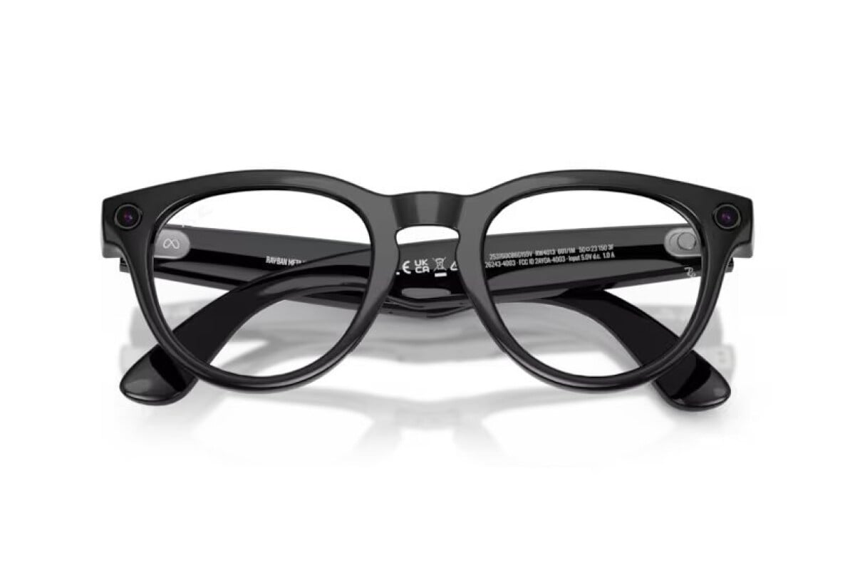 OCCHIALE DA SOLE UNISEX RAY-BAN RW 4013 - 601/1M META AI GLASSES HEADLINER - TAGLIA 50