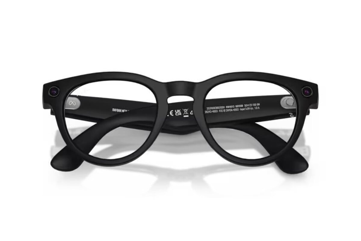 OCCHIALE DA SOLE UNISEX RAY-BAN RW 4013 - 601SSB META AI GLASSES HEADLINER - TAGLIA 50