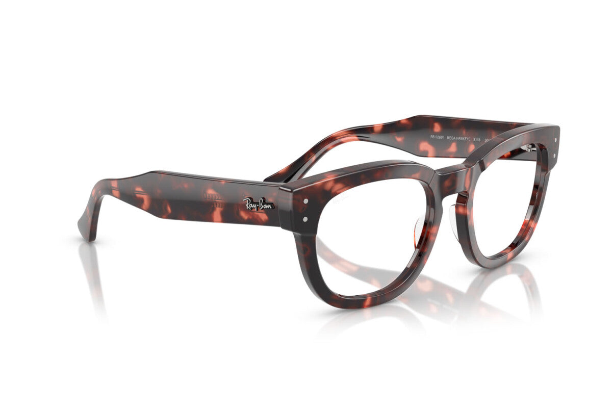 OCCHIALE DA VISTA UNISEX RAY-BAN RX 0298V MEGA HAWKEYE 8118 AVANA ROSA - TAGLIA 50