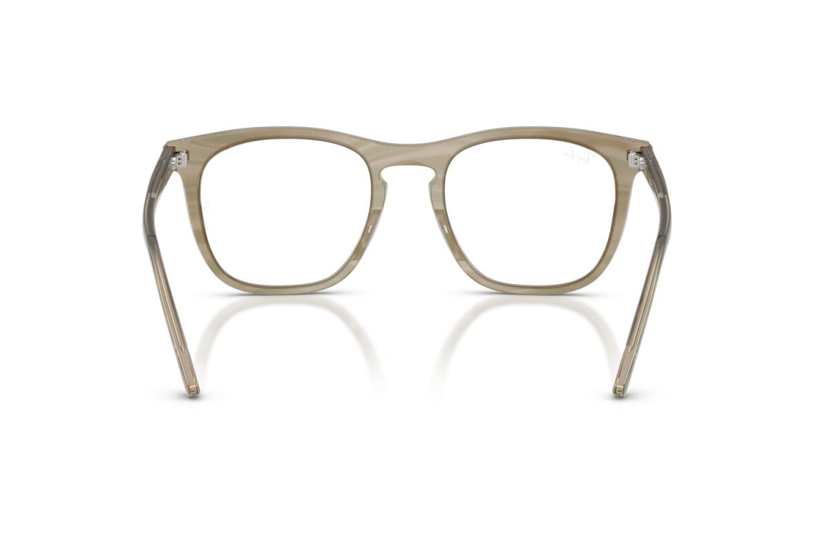 OCCHIALE DA SOLE UNISEX RAY-BAN RX 2210V - 8381 FOTO A STRISCE GRIGIO - TAGLIA 53