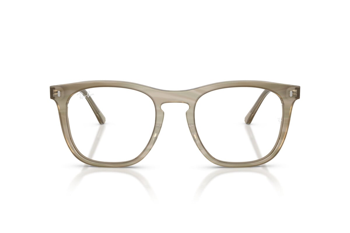 OCCHIALE DA SOLE UNISEX RAY-BAN RX 2210V - 8381 FOTO A STRISCE GRIGIO - TAGLIA 53