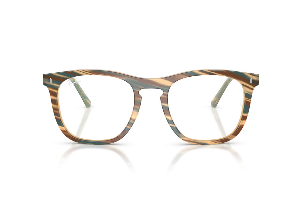 OCCHIALE DA SOLE UNISEX RAY-BAN RX 2210V - 8383 FOTO STRIATO MARRONE - TAGLIA 53