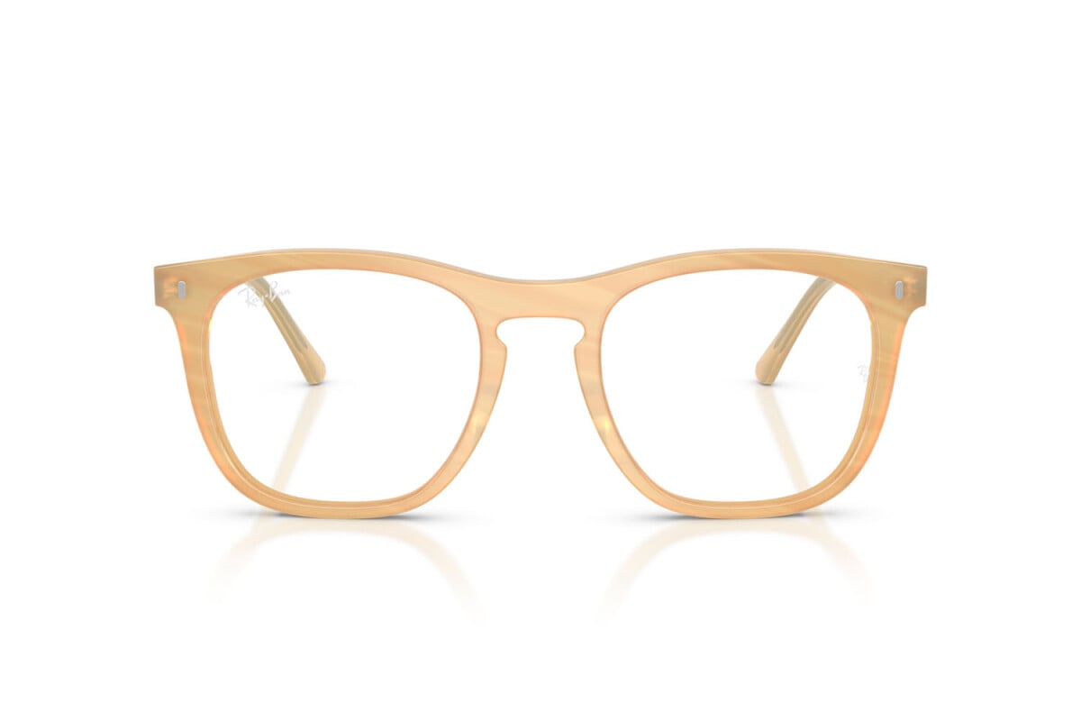 OCCHIALE DA SOLE UNISEX RAY-BAN RX 2210V - 8383 FOTO STRIATO MARRONE - TAGLIA 53