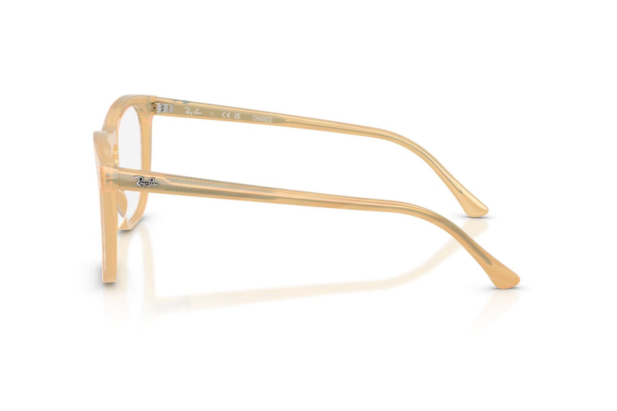 OCCHIALE DA SOLE UNISEX RAY-BAN RX 2210V - 8383 FOTO STRIATO MARRONE - TAGLIA 53