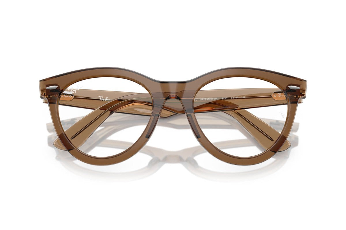OCCHIALE DA VISTA UNISEX | RAY-BAN RX 2241V - WAYFARER WAY 8198 MARRONE CHIARO TRASPARENTE - CALIBRO 51