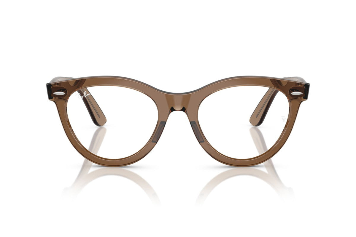 OCCHIALE DA VISTA UNISEX | RAY-BAN RX 2241V - WAYFARER WAY 8198 MARRONE CHIARO TRASPARENTE - CALIBRO 51