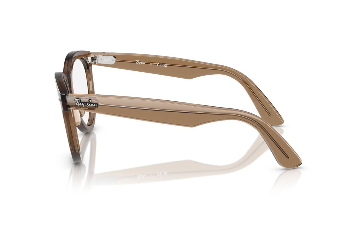 OCCHIALE DA VISTA UNISEX | RAY-BAN RX 2241V - WAYFARER WAY 8198 MARRONE CHIARO TRASPARENTE - CALIBRO 51