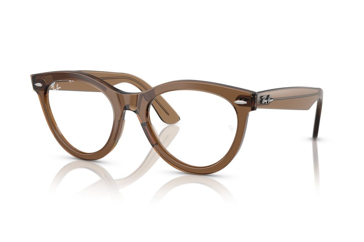 OCCHIALE DA VISTA UNISEX | RAY-BAN RX 2241V - WAYFARER WAY 8198 MARRONE CHIARO TRASPARENTE - CALIBRO 51