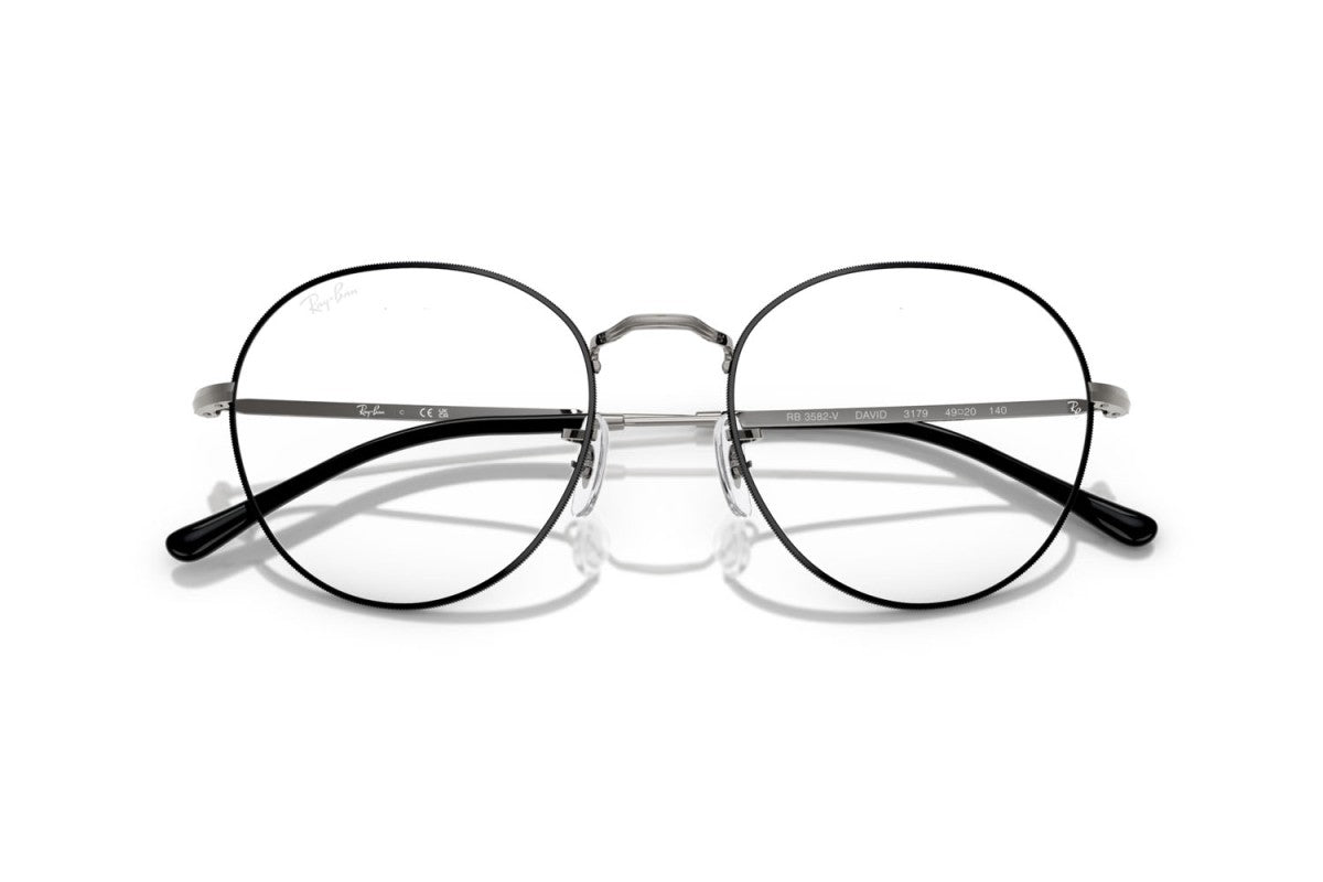 OCCHIALE DA VISTA UNISEX | RAY-BAN RX 3582V - DAVID 3179 NERO SU CANNA DI FUCILE - CALIBRO 51