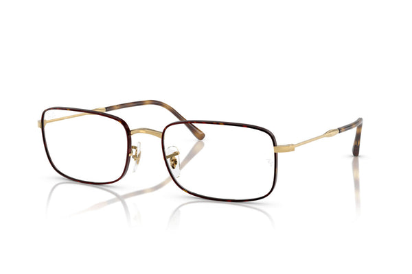OCCHIALE DA VISTA UNISEX RAY-BAN RX 3746V - 3177 AVANA SU ORO - TAGLIA 56