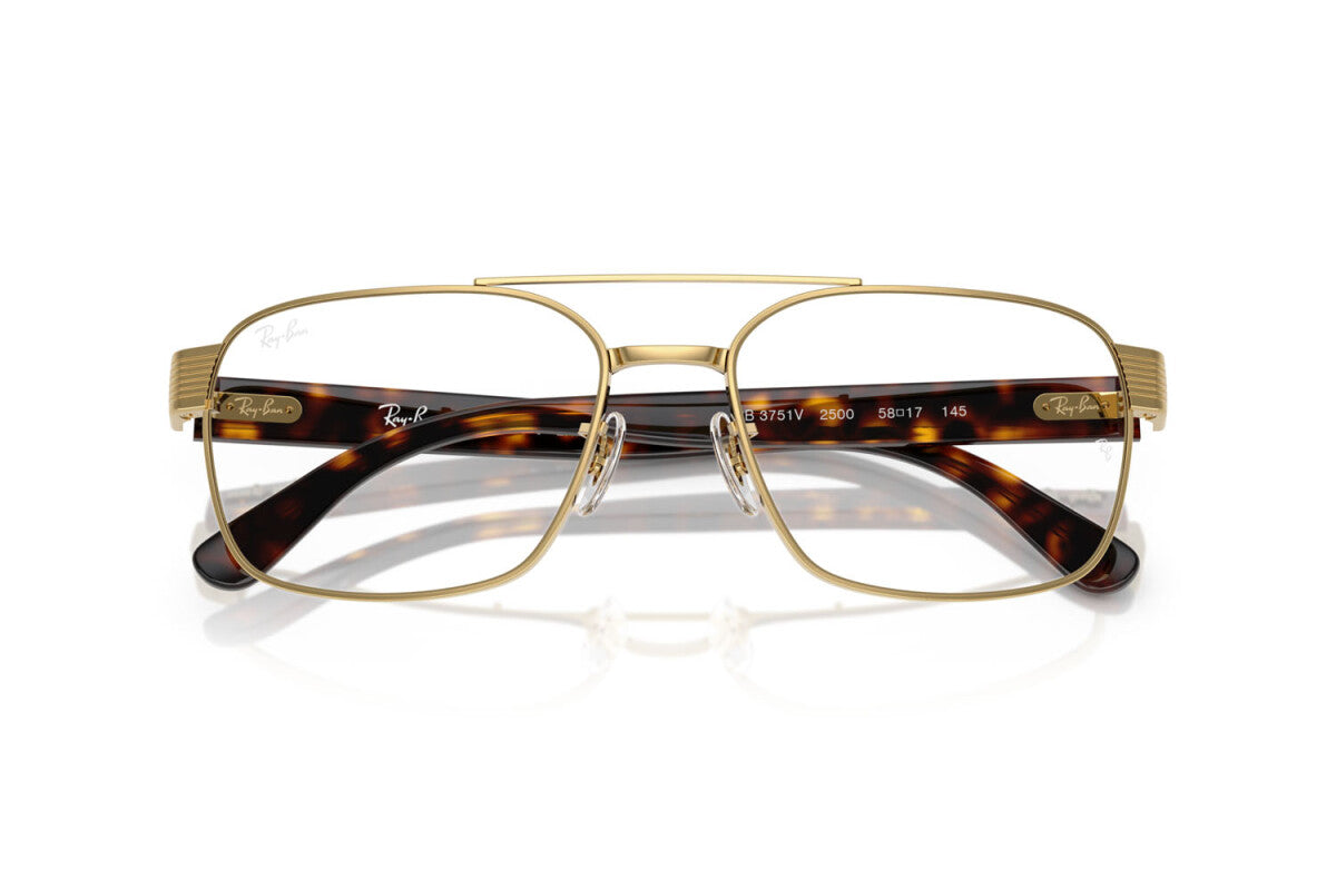 OCCHIALE DA VISTA UNISEX RAY-BAN RX 3751V - 2500 ARISTA ORO - TAGLIA 56