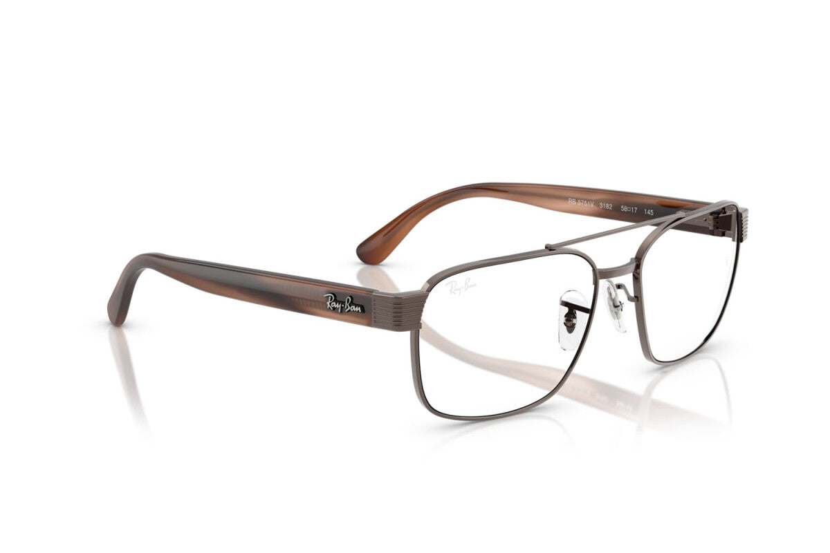 OCCHIALE DA VISTA UNISEX RAY-BAN RX 3751V - 3182 RAME - TAGLIA 58