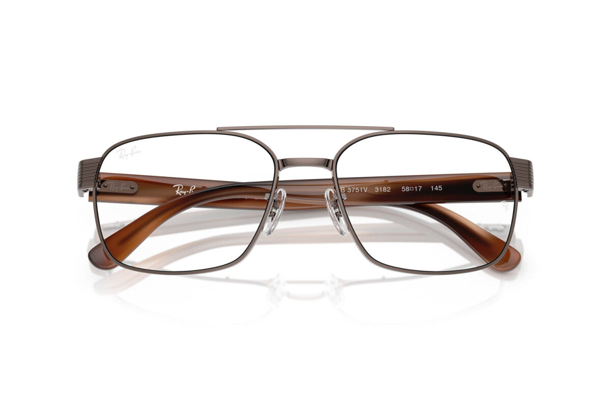 OCCHIALE DA VISTA UNISEX RAY-BAN RX 3751V - 3182 RAME - TAGLIA 56