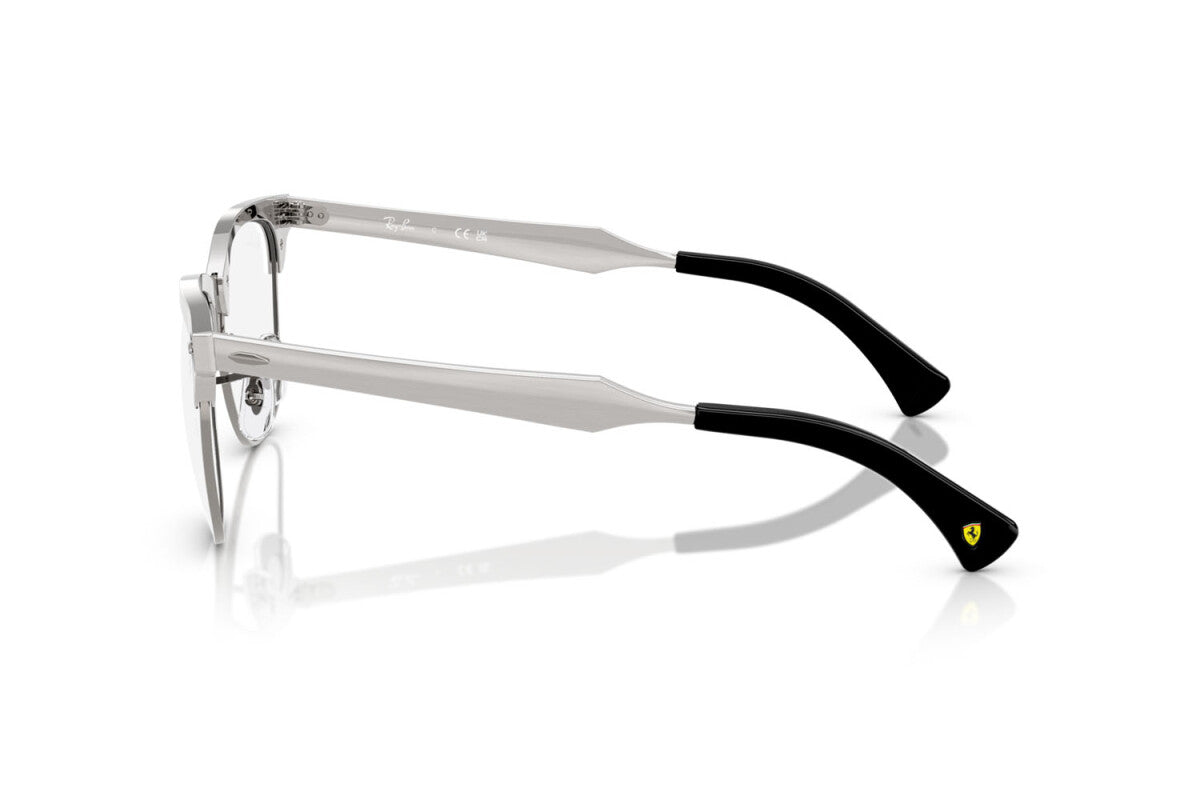 OCCHIALE DA VISTA UNISEX RAY-BAN RX 3807VM - F106 ARGENTO SPAZZOLATO SU CANNA DI FUCILE - TAGLIA 51