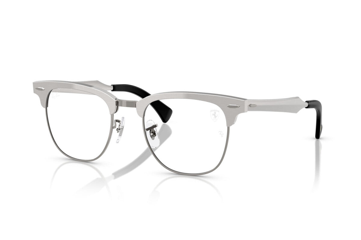 OCCHIALE DA VISTA UNISEX RAY-BAN RX 3807VM - F106 ARGENTO SPAZZOLATO SU CANNA DI FUCILE - TAGLIA 51