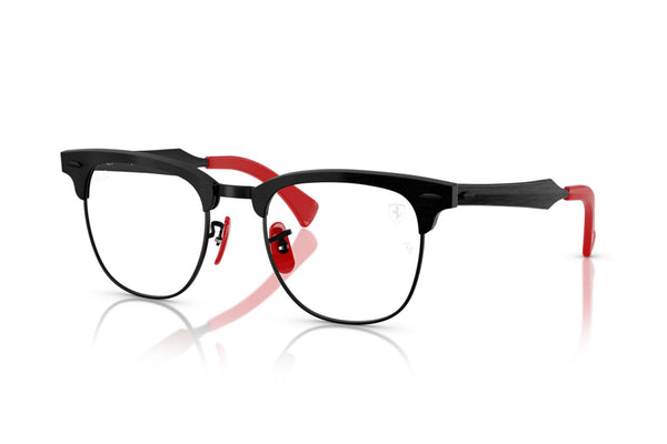 OCCHIALE DA VISTA UNISEX RAY-BAN RX 3807VM - F107 NERO SPAZZOLATO SU NERO - TAGLIA 51