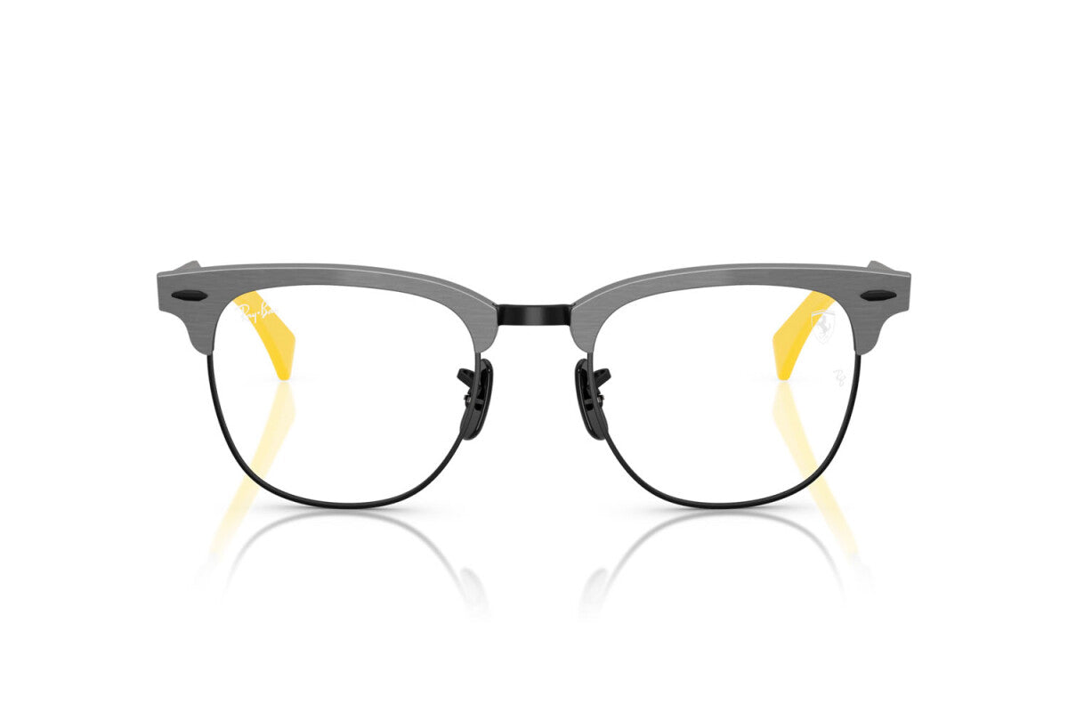 OCCHIALE DA VISTA UNISEX RAY-BAN RX 3807VM - F109 GRIGIO SPAZZOLATO SU NERO - TAGLIA 51