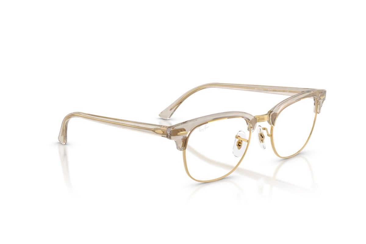 OCCHIALE DA SOLE UNISEX RAY-BAN RX 5154 - CLUBMASTER 8291 FOTO ONDE GRIGIO - TAGLIA 51