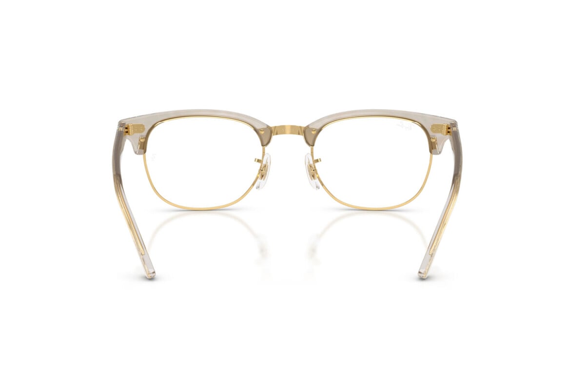 OCCHIALE DA SOLE UNISEX RAY-BAN RX 5154 - CLUBMASTER 8291 FOTO ONDE GRIGIO - TAGLIA 51