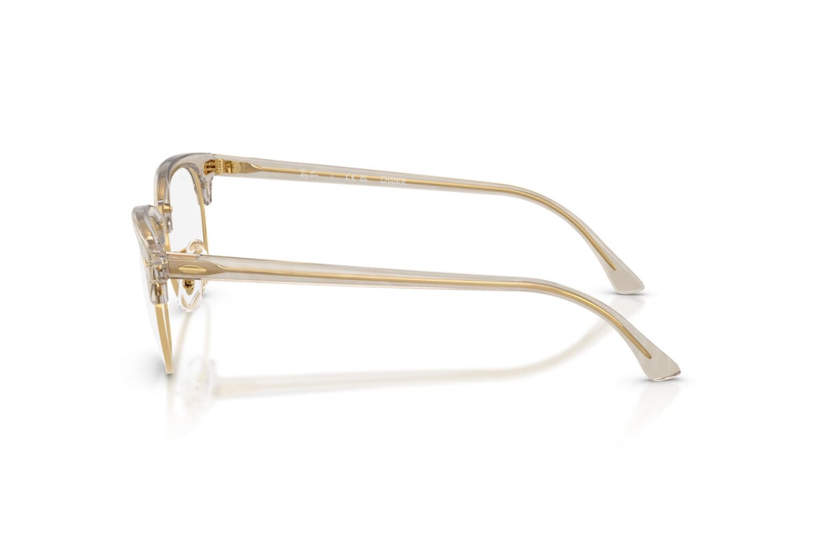 OCCHIALE DA SOLE UNISEX RAY-BAN RX 5154 - CLUBMASTER 8291 FOTO ONDE GRIGIO - TAGLIA 51