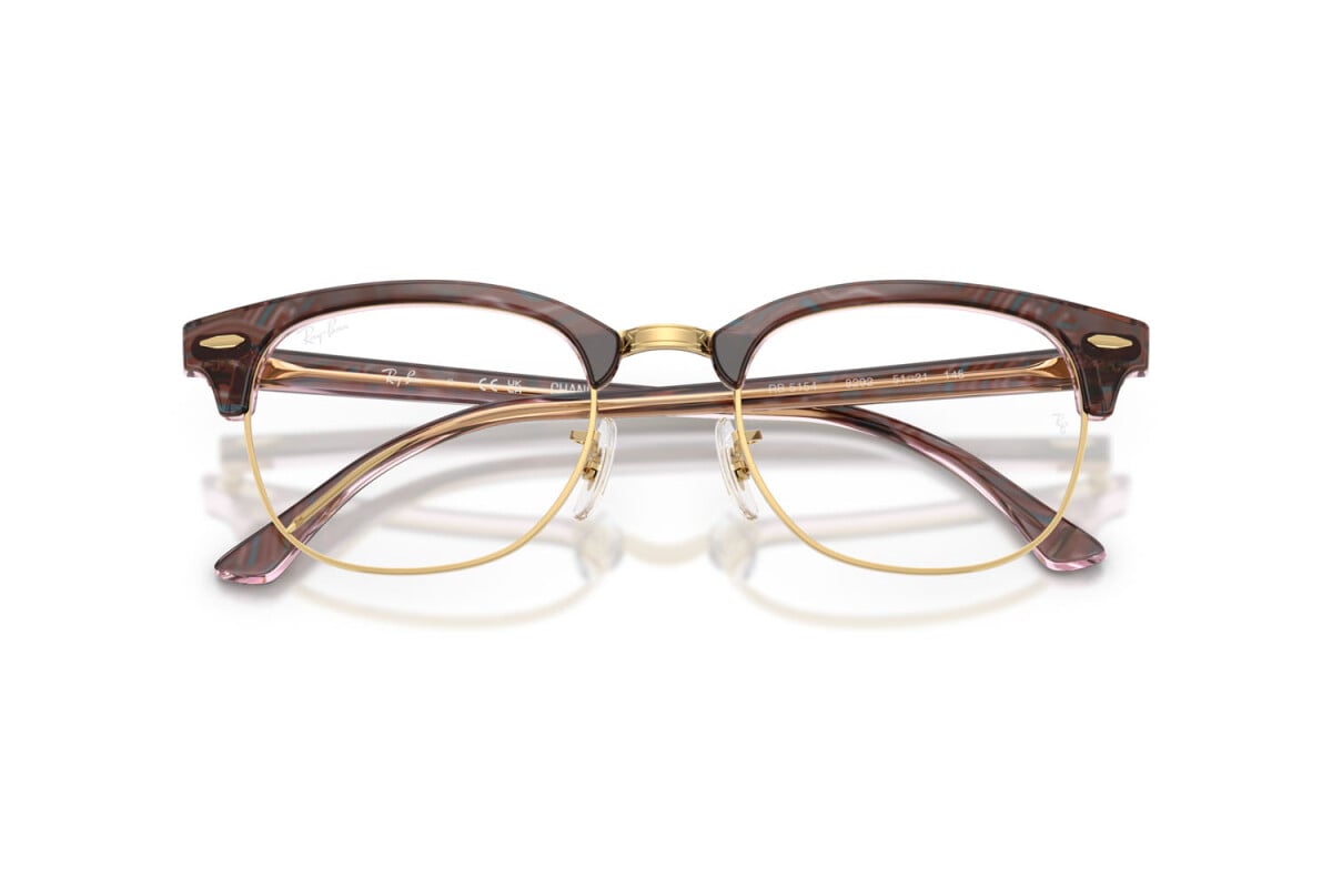 OCCHIALE DA SOLE UNISEX RAY-BAN RX 5154 - CLUBMASTER 8292 FOTO ONDE VIOLA - TAGLIA 53