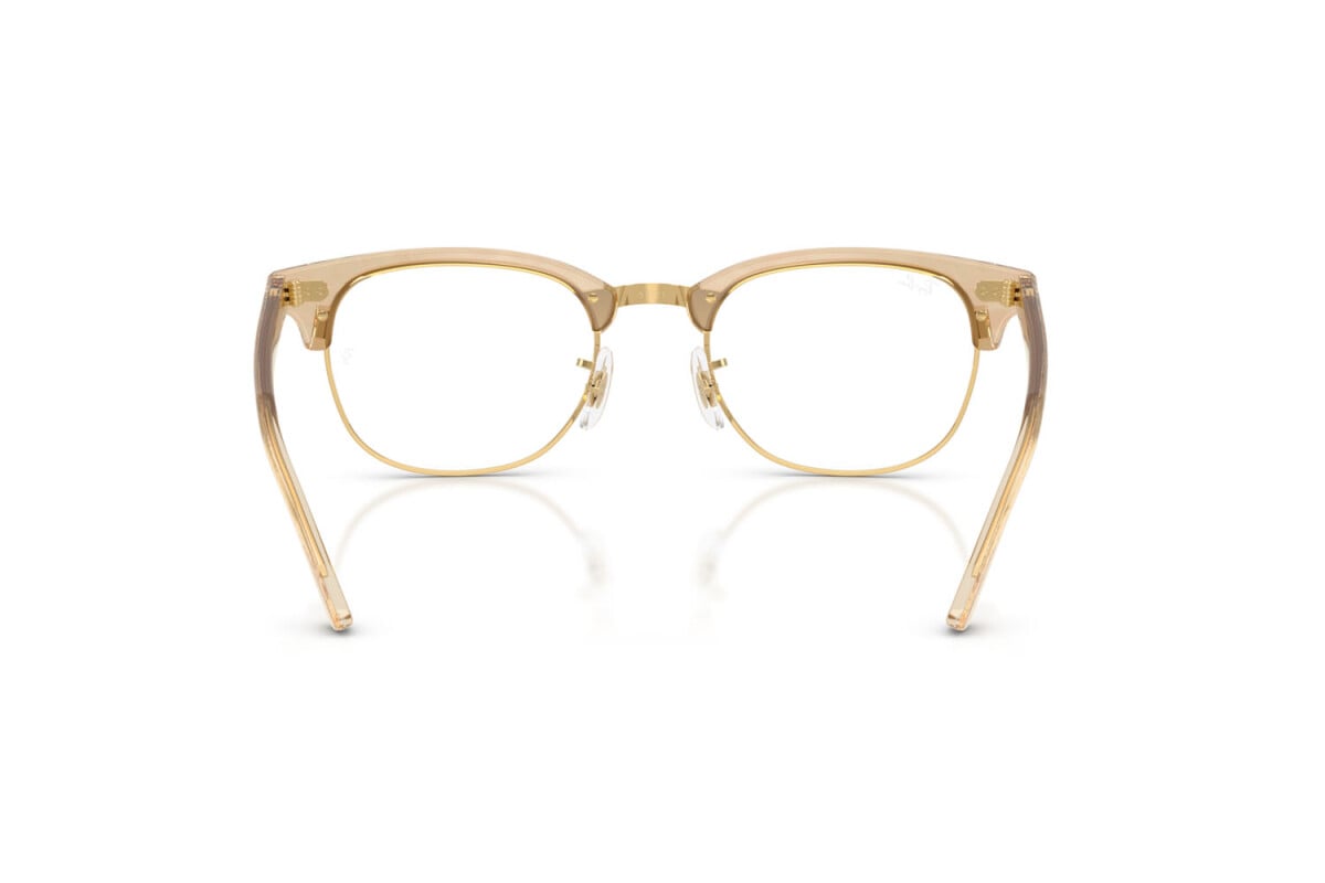 OCCHIALE DA SOLE UNISEX RAY-BAN RX 5154 - CLUBMASTER 8294 FOTO ONDE MARRONE - TAGLIA 53