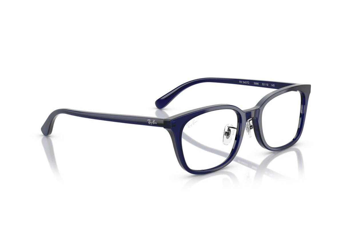 OCCHIALE DA VISTA UNISEX | RAY-BAN RX 5407D - 5986 BLU SCURO TRASPARENTE - CALIBRO 52