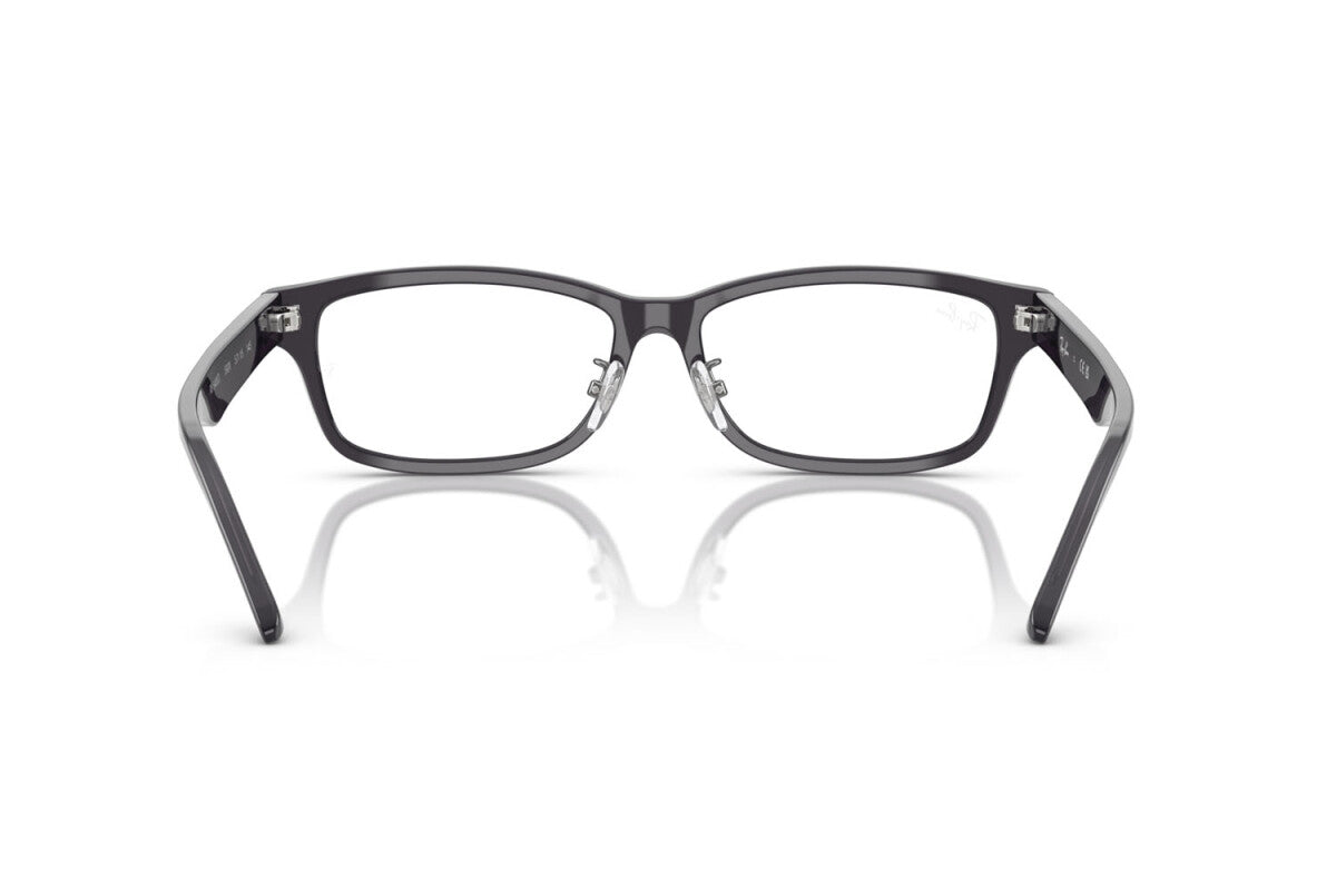 OCCHIALE DA VISTA UNISEX RAY-BAN RX 5408D - 5920 GRIGIO SCURO TRASPARENTE - TAGLIA 57