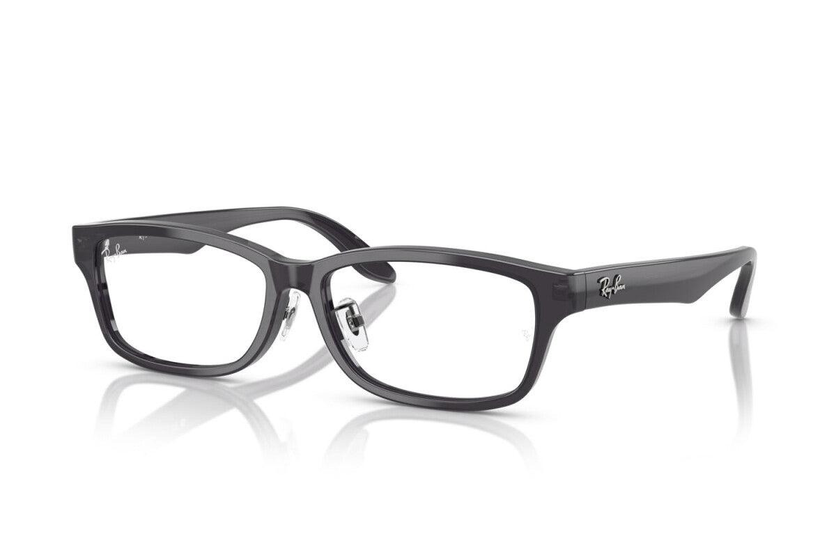 OCCHIALE DA VISTA UNISEX RAY-BAN RX 5408D - 5920 GRIGIO SCURO TRASPARENTE - TAGLIA 57