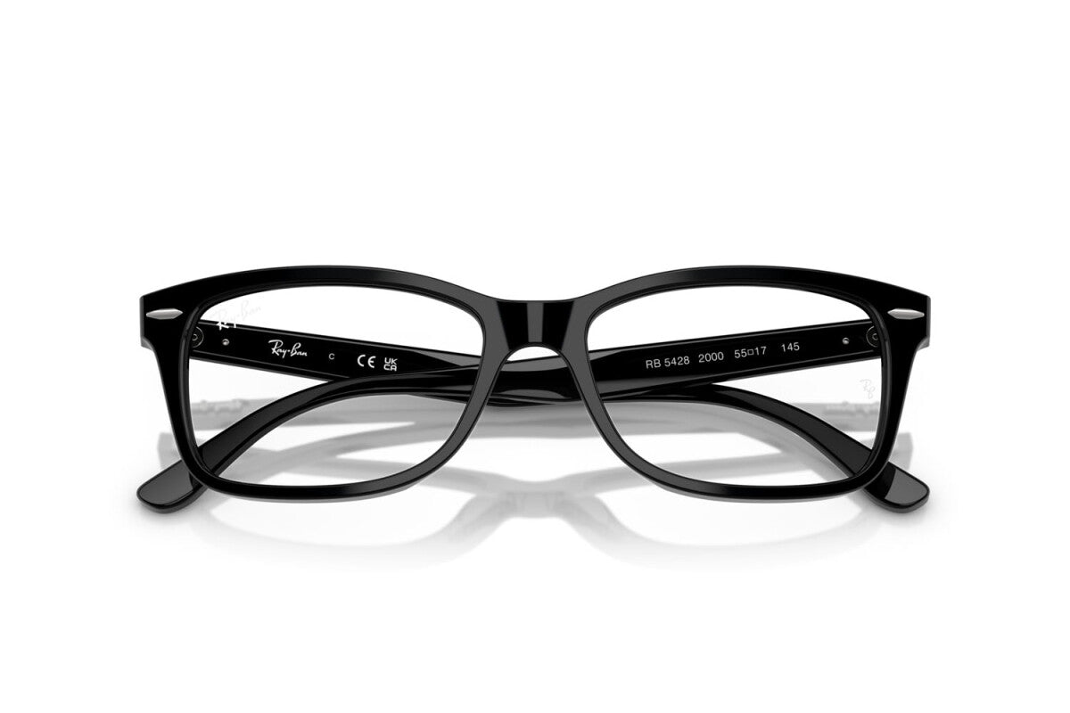 OCCHIALE DA VISTA UNISEX RAY-BAN RX 5428 - 2000 NERO - TAGLIA 53