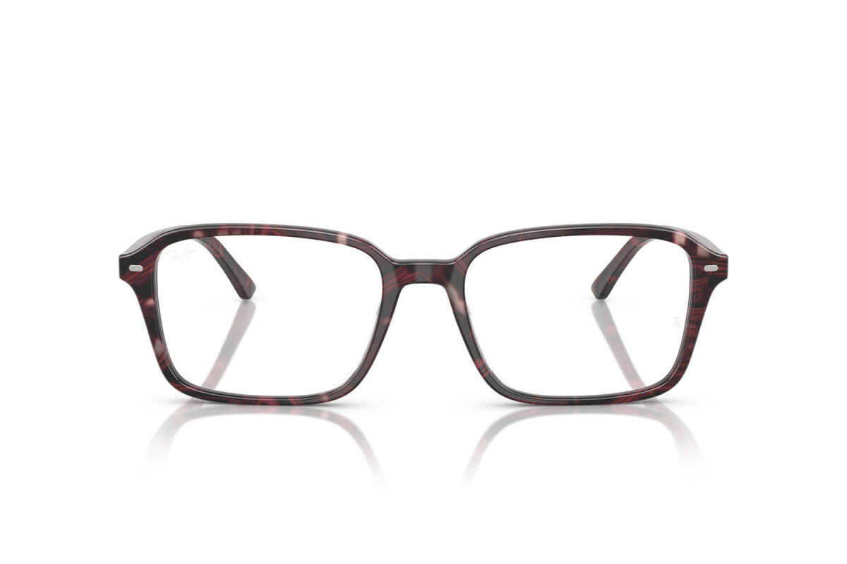 OCCHIALE DA VISTA UNISEX RAY-BAN RX 5431 RAIMOND 8393 FANTASIA TRASPARENTE VIOLA/ROSSO - TAGLIA 54