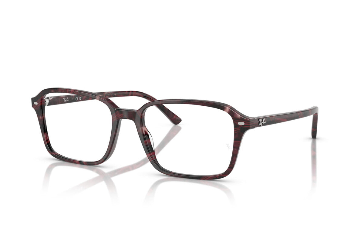 OCCHIALE DA VISTA UNISEX RAY-BAN RX 5431 RAIMOND 8393 FANTASIA TRASPARENTE VIOLA/ROSSO - TAGLIA 54