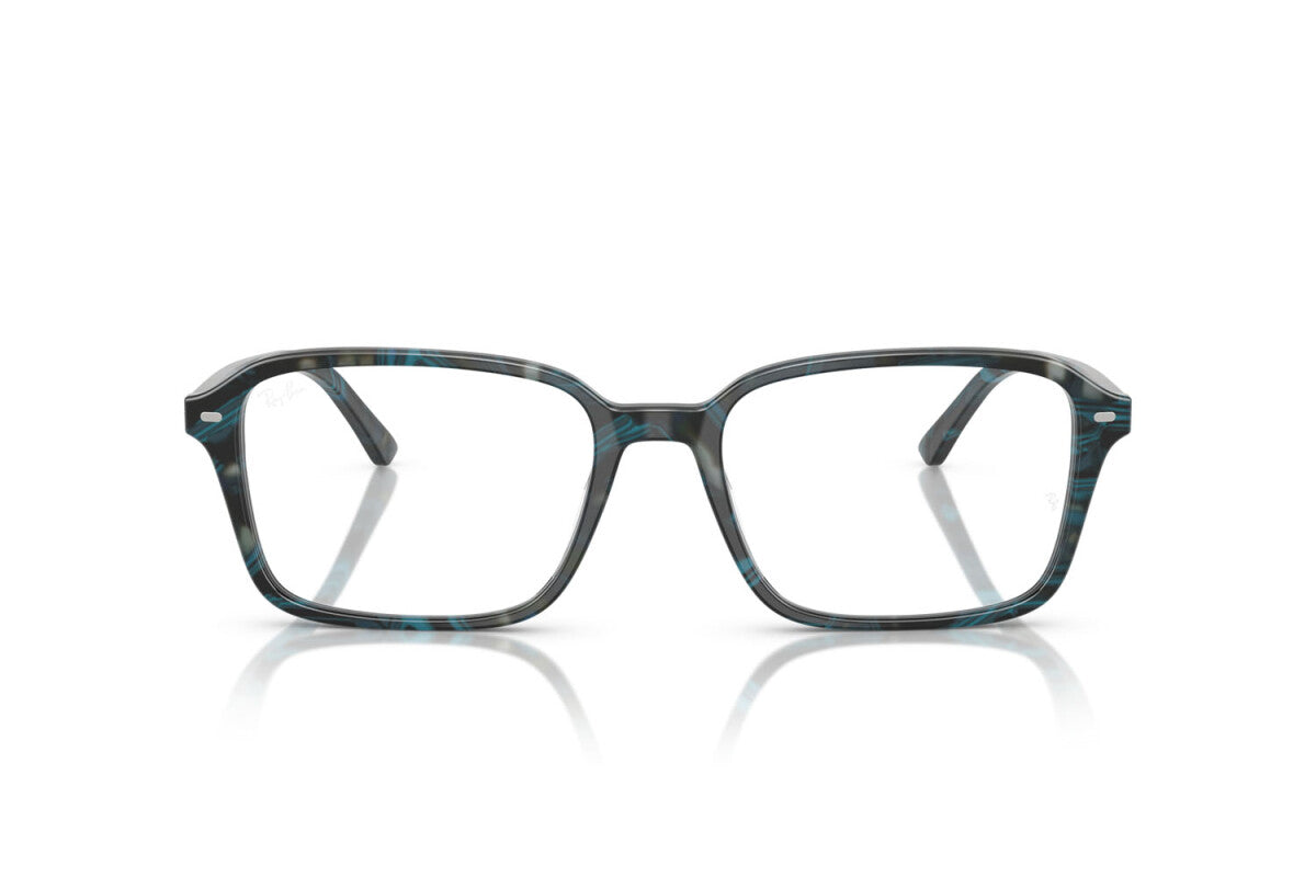 OCCHIALE DA VISTA UNISEX RAY-BAN RX 5431 RAIMOND 8394 FANTASIA TRASPARENTE BLU/GRIGIO - TAGLIA 56