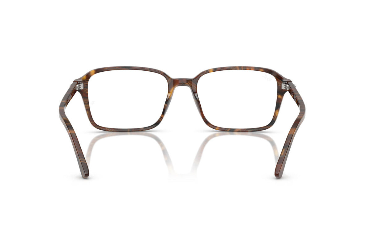 OCCHIALE DA VISTA UNISEX RAY-BAN RX 5431 RAIMOND 8395 FANTASIA TRASPARENTE MARRONE/GIALLO - TAGLIA 56