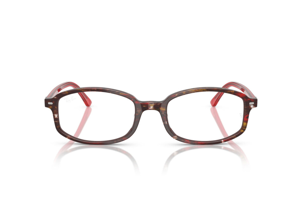 OCCHIALE DA VISTA UNISEX RAY-BAN RX 5432 SAM 8396 PARALUME TRASPARENTE FANTASIA ROSSO - TAGLIA 54