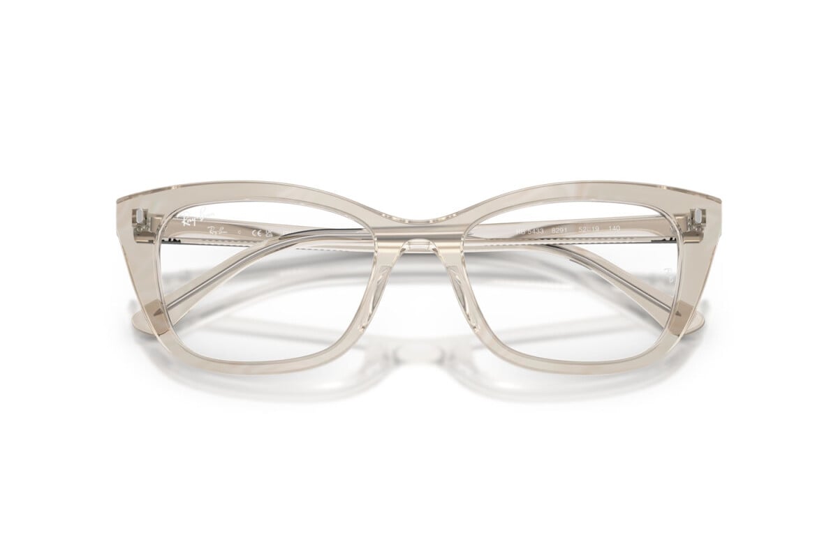 OCCHIALE DA SOLE UNISEX RAY-BAN RX 5433 - 8291 FOTO ONDE GRIGIO - TAGLIA 50