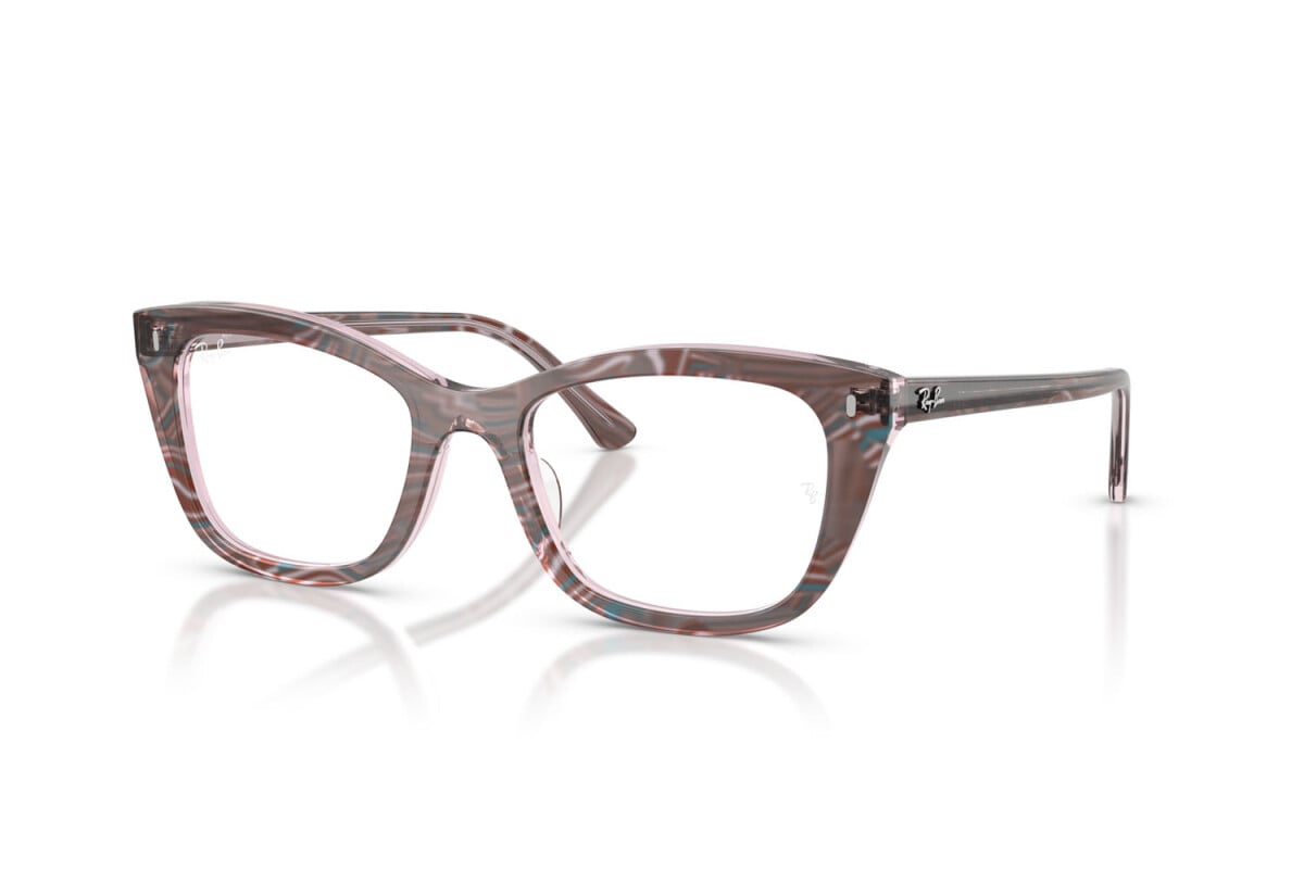 OCCHIALE DA SOLE UNISEX RAY-BAN RX 5433 - 8292 FOTO ONDE VIOLA - TAGLIA 52