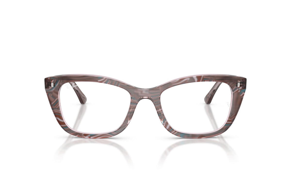 OCCHIALE DA SOLE UNISEX RAY-BAN RX 5433 - 8292 FOTO ONDE VIOLA - TAGLIA 52