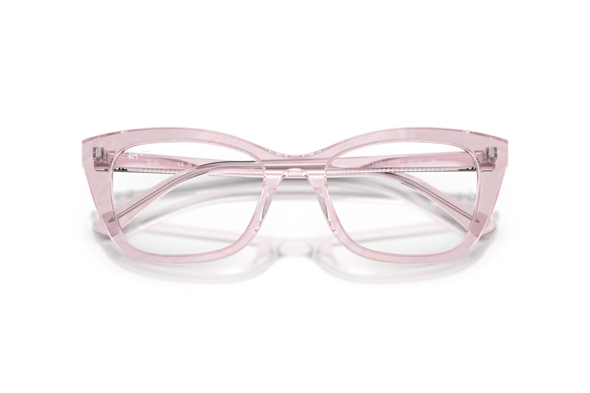 OCCHIALE DA SOLE UNISEX RAY-BAN RX 5433 - 8292 FOTO ONDE VIOLA - TAGLIA 52