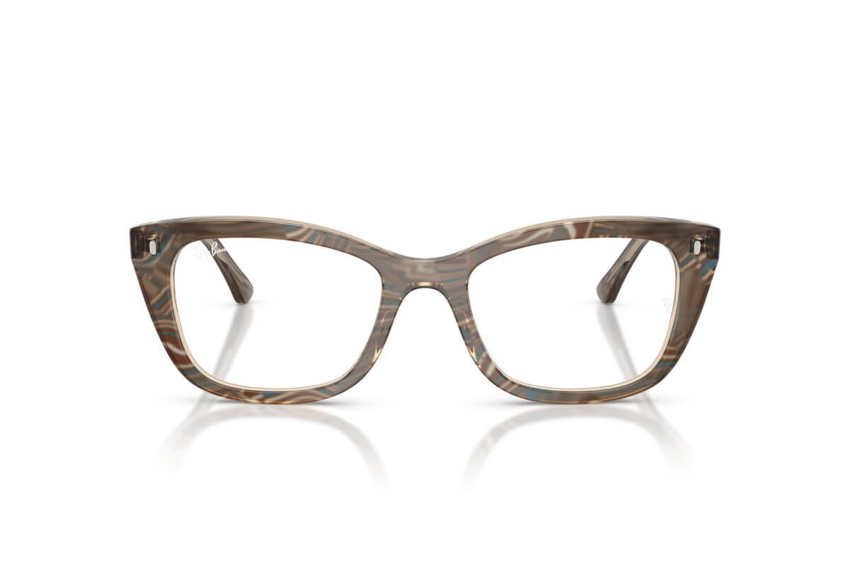 OCCHIALE DA SOLE UNISEX RAY-BAN RX 5433 - 8294 FOTO ONDE MARRONE - TAGLIA 50