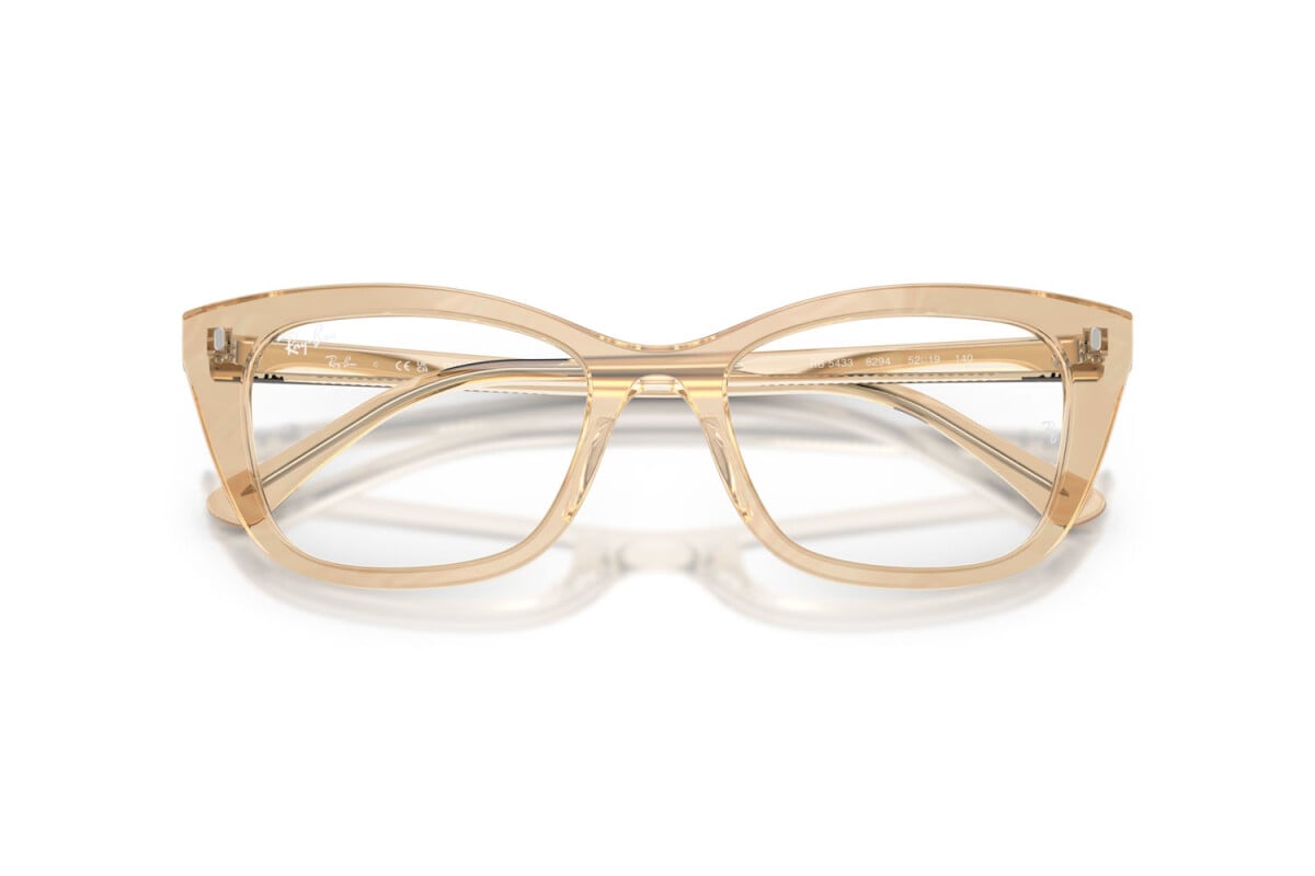 OCCHIALE DA SOLE UNISEX RAY-BAN RX 5433 - 8294 FOTO ONDE MARRONE - TAGLIA 50