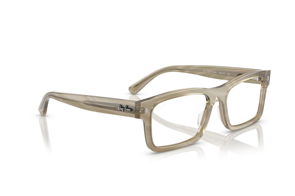 OCCHIALE DA SOLE UNISEX RAY-BAN RX 5435 - 8381 FOTO A STRISCE GRIGIO - TAGLIA 56