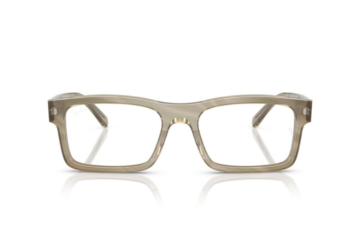 OCCHIALE DA SOLE UNISEX RAY-BAN RX 5435 - 8381 FOTO A STRISCE GRIGIO - TAGLIA 56