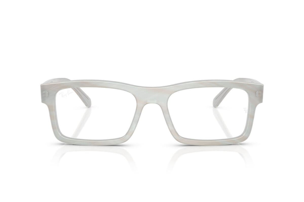 OCCHIALE DA SOLE UNISEX RAY-BAN RX 5435 - 8382 FOTO A STRISCE AZZURRO CHIARO - TAGLIA 54