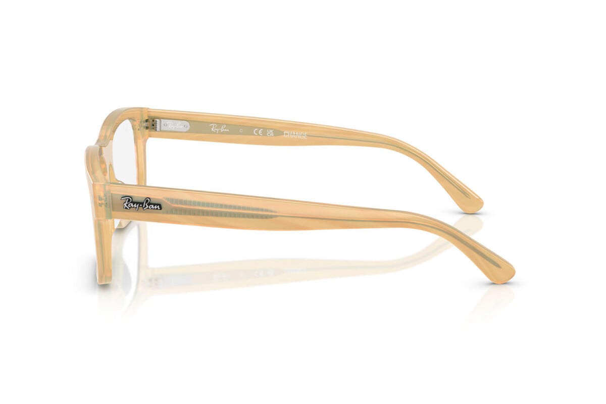 OCCHIALE DA SOLE UNISEX RAY-BAN RX 5435 - 8383 FOTO STRIATO MARRONE - TAGLIA 56